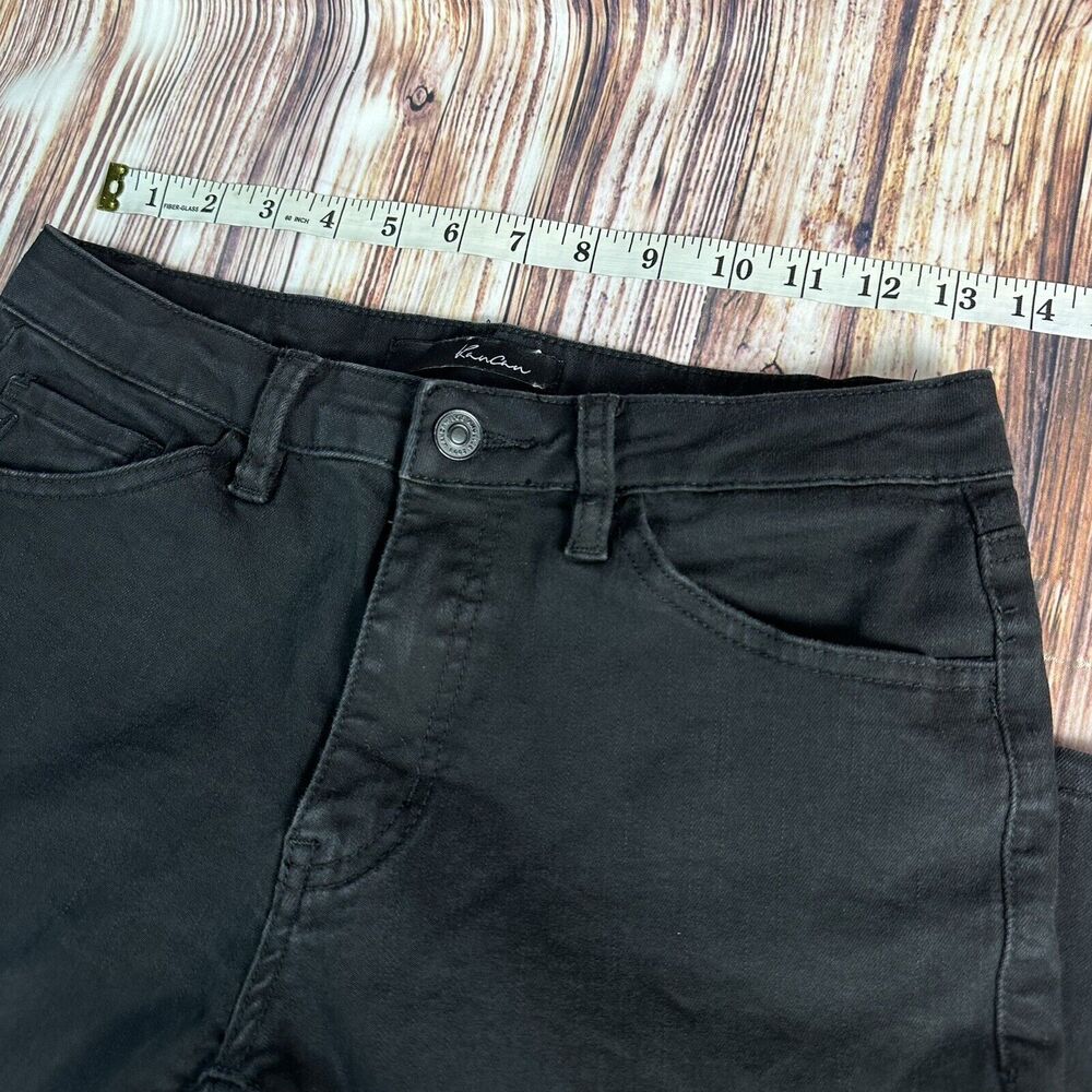 KanCan Mid Rise Skinny Jeans Juniors Size 9/28 Black Denim Pants 27x28 - Picture 4 of 9